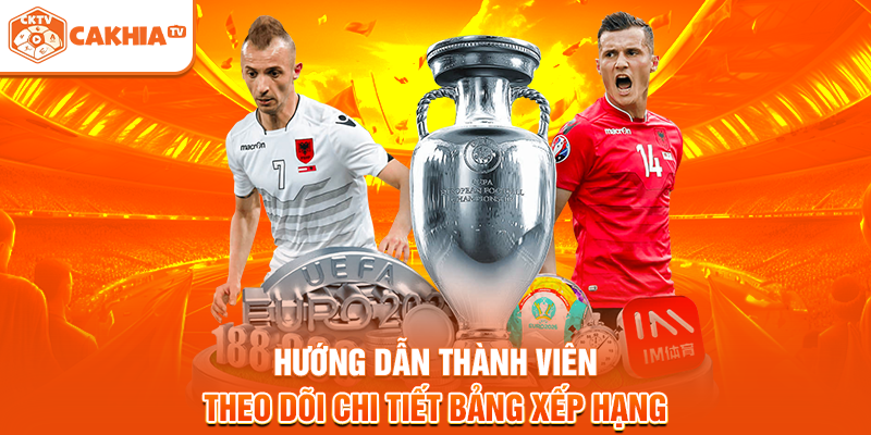 Hướng dẫn thành viên theo dõi chi tiết bảng xếp hạng