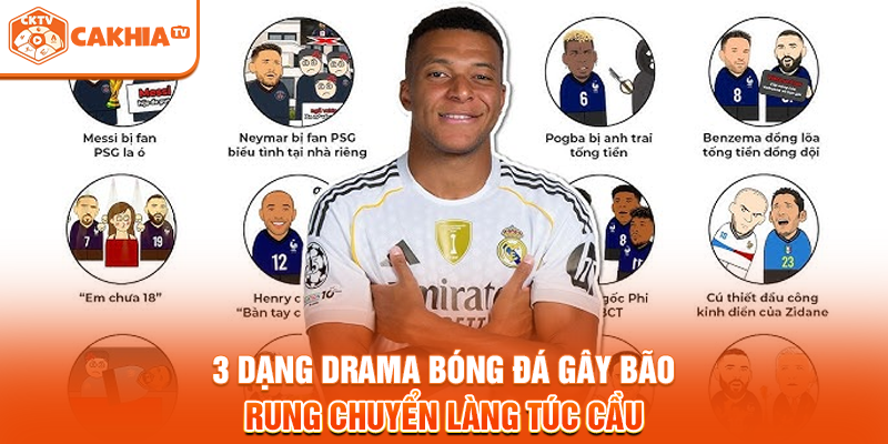 3 Dạng Drama Bóng Đá Gây Bão, Rung Chuyển Làng Túc Cầu
